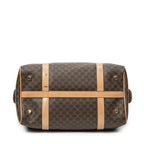 Celine Vintage Small Boston Brown Beige Macadam Canvas AB — view 7