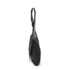 Fendi Small Flap Crossbody Black Zucchino Canvas — view 4