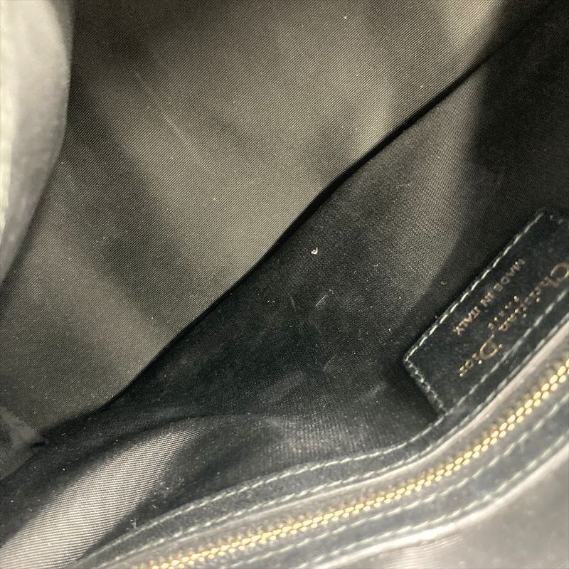 Dior Handbag Leather Black Gold Hardware Cannage — view 7