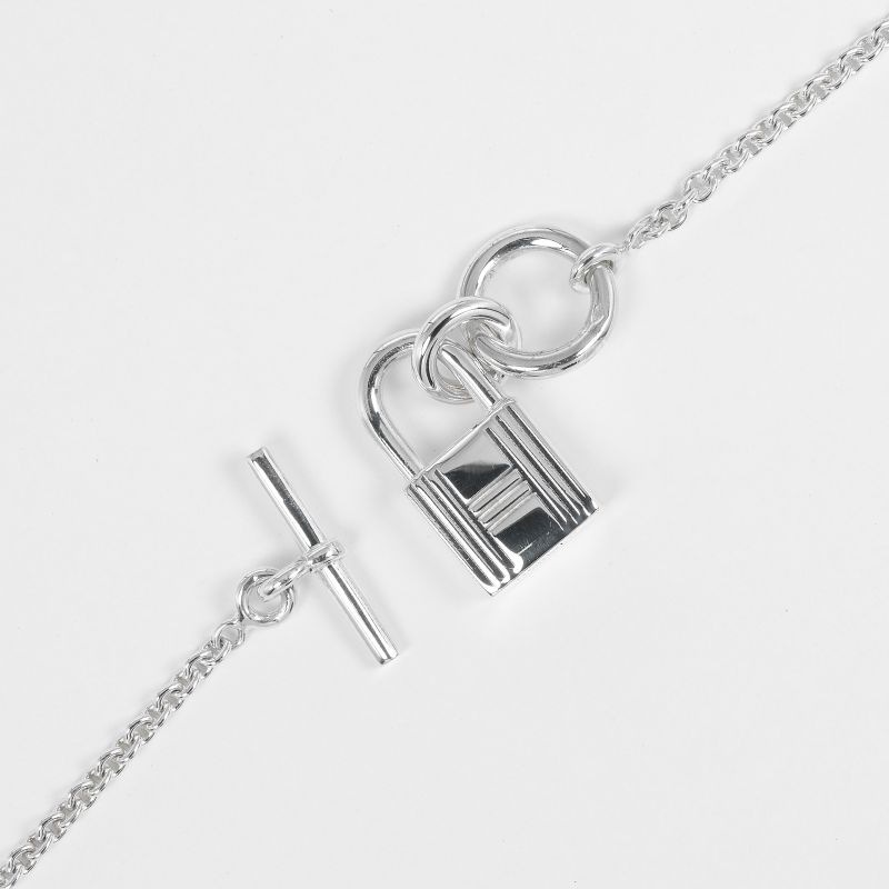 Hermes Cadenas Amulet Silver 925 12.16 g Necklace — view 7