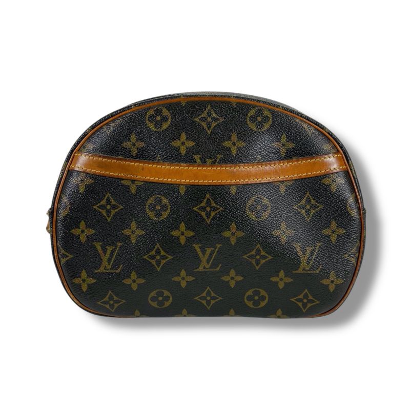 Louis Vuitton Shoulder Bag Blois Monogram Leather Brown Pochette — view 2