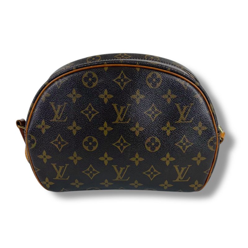 Louis Vuitton Shoulder Bag Blois Monogram Leather Brown Pochette — view 3