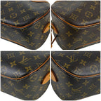 Louis Vuitton Shoulder Bag Blois Monogram Leather Brown Pochette — view 6