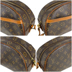 Louis Vuitton Shoulder Bag Blois Monogram Leather Brown Pochette — view 5