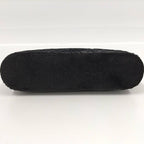 Chanel Chain Shoulder Pouch Velvet Black — view 8