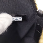 Chanel Chain Shoulder Pouch Velvet Black — view 9