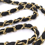 Chanel Mini Quilted Chain Shoulder Bag Satin Black — view 5