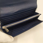 Louis Vuitton Long Foldable Wallet Portefeuille Sarah Epi in Indigo Blue — view 7