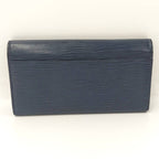 Louis Vuitton Long Foldable Wallet Portefeuille Sarah Epi in Indigo Blue — view 3