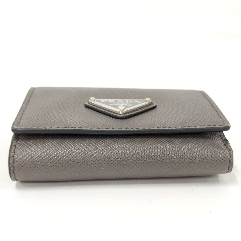 Prada Trifold Wallet Saffiano Leather Graige 2 Mh042 — view 5