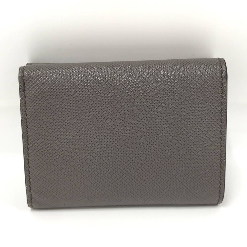 Prada Trifold Wallet Saffiano Leather Graige 2 Mh042 — view 3