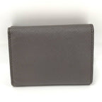 Prada Trifold Wallet Saffiano Leather Graige 2 Mh042 — view 3