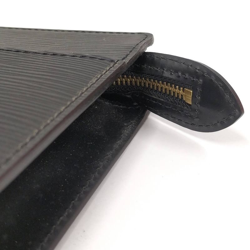 Louis Vuitton Clutch Bag Pochette Homme Epi Noir Black — view 6