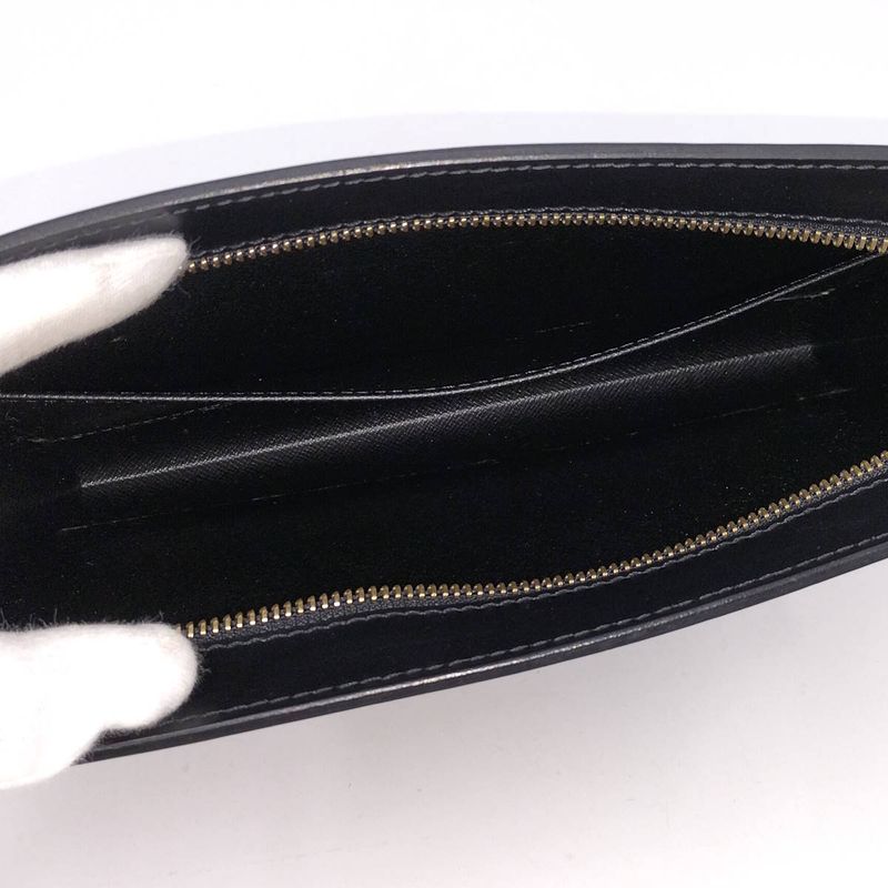 Louis Vuitton Clutch Bag Pochette Homme Epi Noir Black — view 9