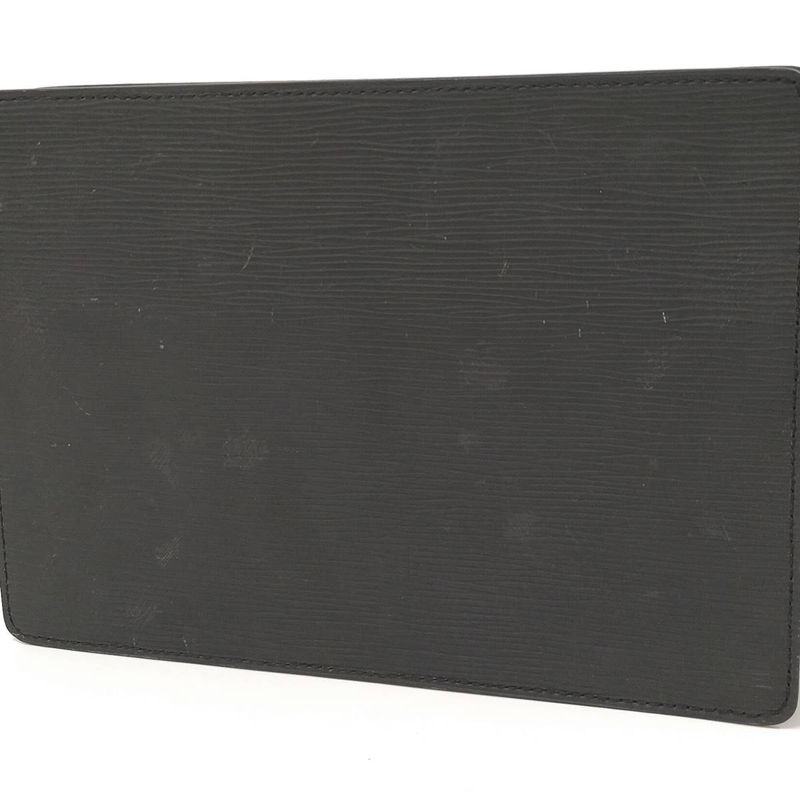 Louis Vuitton Clutch Bag Pochette Homme Epi Noir Black — view 7