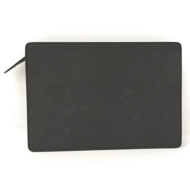 Louis Vuitton Clutch Bag Pochette Homme Epi Noir Black — view 2