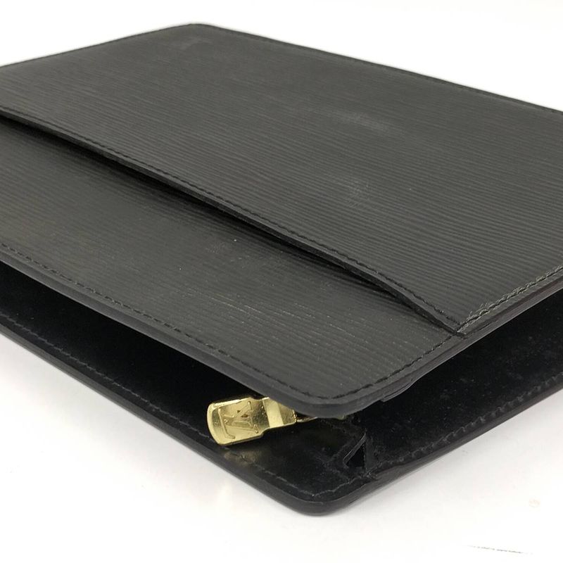 Louis Vuitton Clutch Bag Pochette Homme Epi Noir Black — view 3