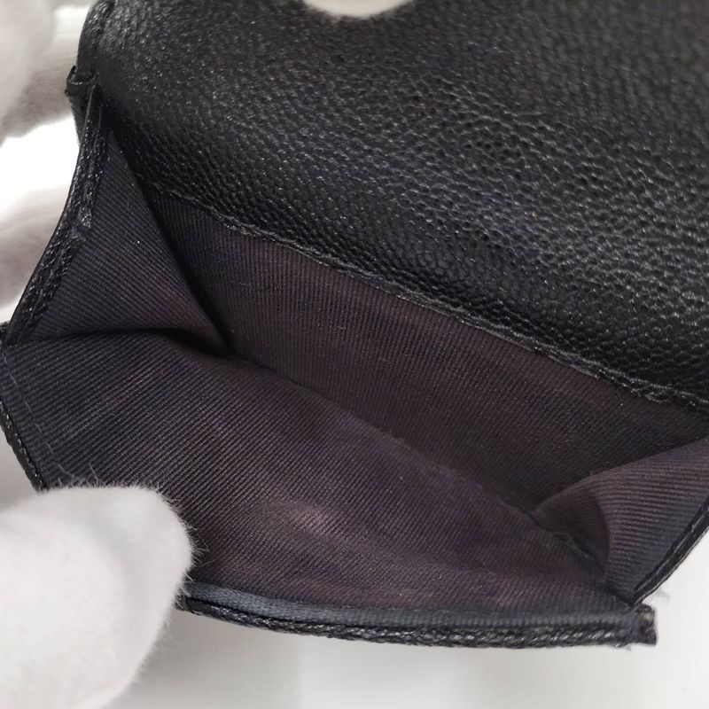 Chanel Trifold Compact Wallet Boy Leather Black — view 7