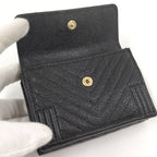 Chanel Trifold Compact Wallet Boy Leather Black — view 3