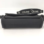 Celine Messenger Body Cross Bag Shoulder Canvas Black dmt — view 5