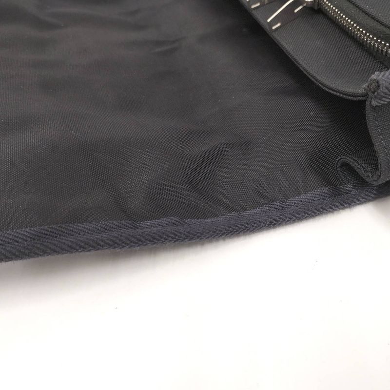 Celine Messenger Body Cross Bag Shoulder Canvas Black dmt — view 6