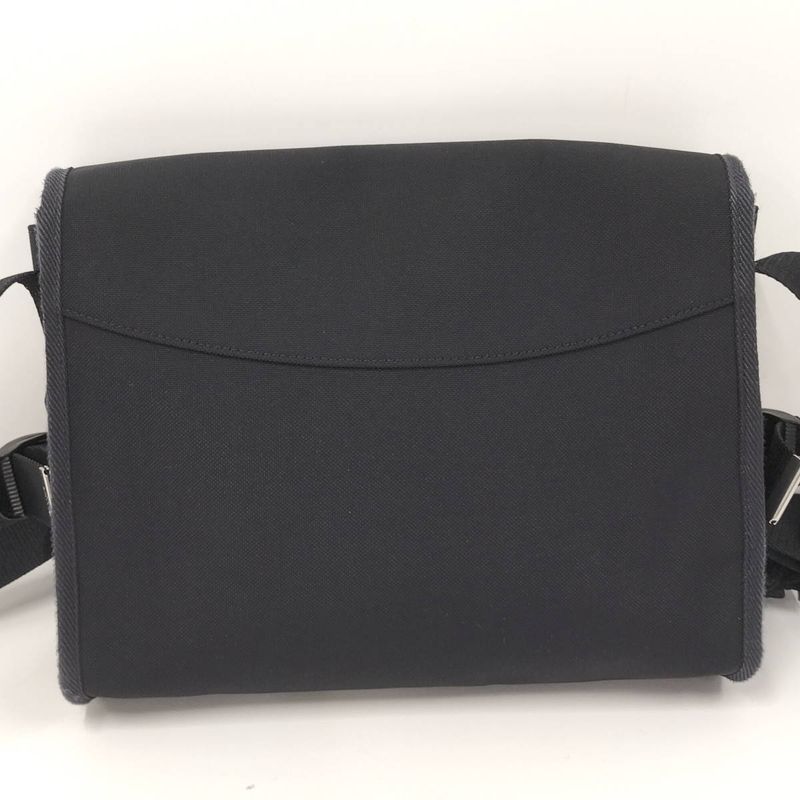 Celine Messenger Body Cross Bag Shoulder Canvas Black dmt — view 2