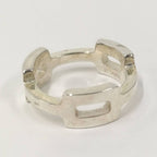 Hermes Silver Ring H Motif SV 925 Size 47 — view 5