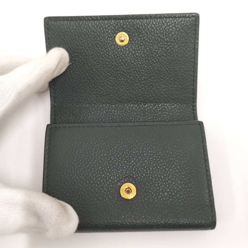 Saint Laurent Paris 6-Ring Key Case Leather Green — view 2