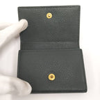 Saint Laurent Paris 6-Ring Key Case Leather Green — view 2