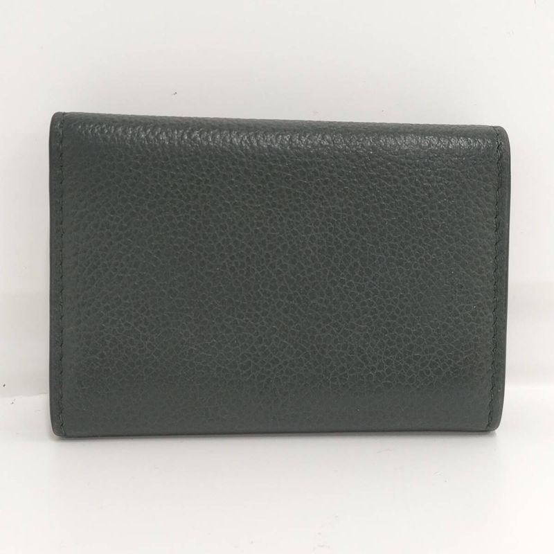 Saint Laurent Paris 6-Ring Key Case Leather Green — view 4