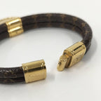 Louis Vuitton Bracelet Zodiac Rat Mouse Monogram Leather Plated Brown — view 7