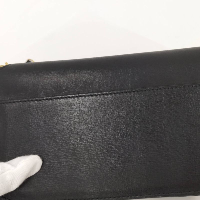 Saint Laurent Phone Shoulder Bag YSL Leather Black — view 7