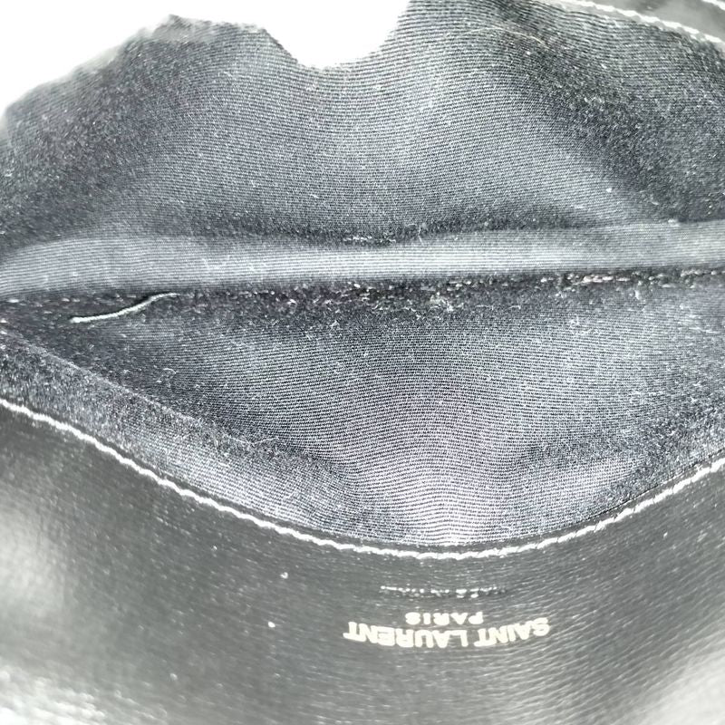 Saint Laurent Phone Shoulder Bag YSL Leather Black — view 9