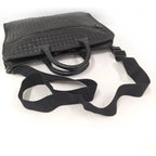 Bottega Veneta 2-Way Shoulder Bag Business Intrecciato Leather Black — view 6