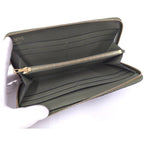Loewe Repeat Anagram Round Zipper Long Wallet Leather Green C499 T12 — view 2