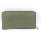 Loewe Repeat Anagram Round Zipper Long Wallet Leather Green C499 T12 — view 3