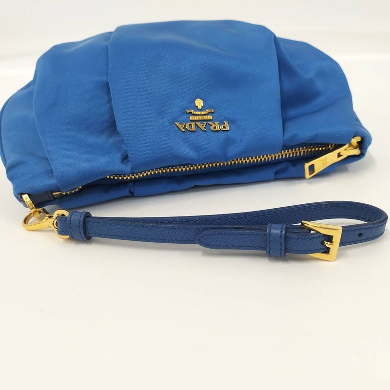 Prada Pouch Nylon Blue 1 N1503 — view 7