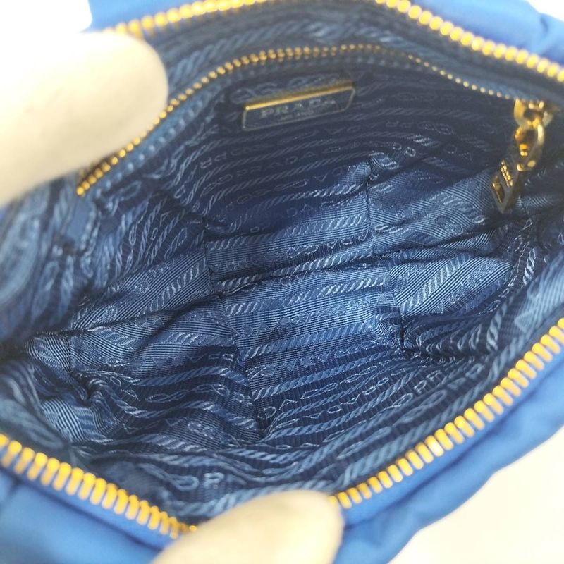 Prada Pouch Nylon Blue 1 N1503 — view 8