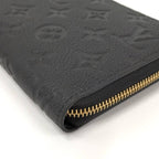 Louis Vuitton Zippy Wallet Round Zipper Long Monogram Empreinte Noir — view 4