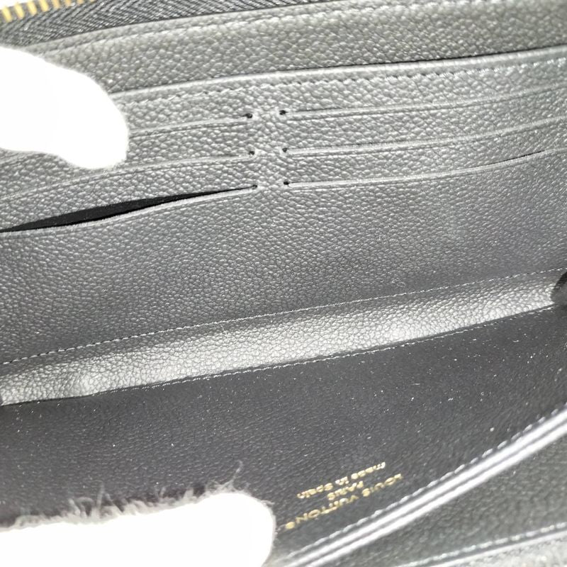 Louis Vuitton Zippy Wallet Round Zipper Long Monogram Empreinte Noir — view 7