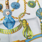 Hermes Scarf Carre 90 Blue — view 4