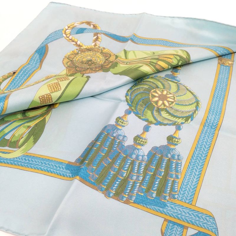 Hermes Scarf Carre 90 Blue — view 2