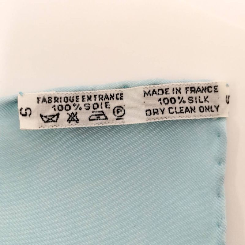Hermes Scarf Carre 90 Blue — view 8