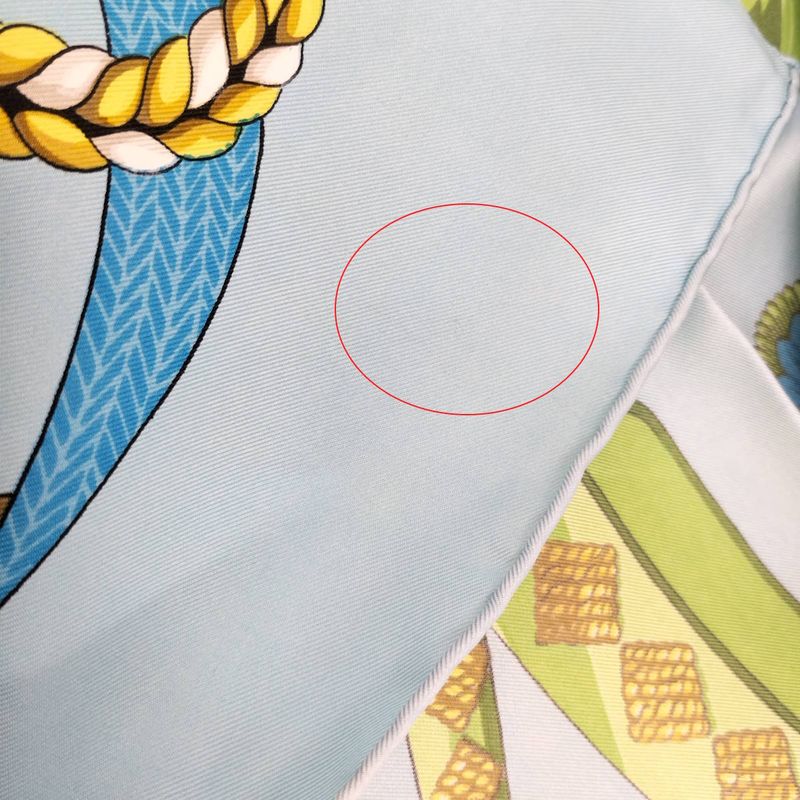 Hermes Scarf Carre 90 Blue — view 6