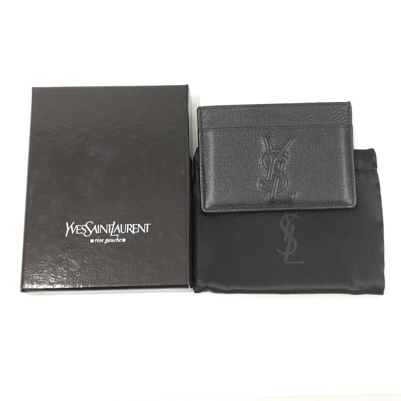 Yves Saint Laurent Card Case Leather Black — view 9