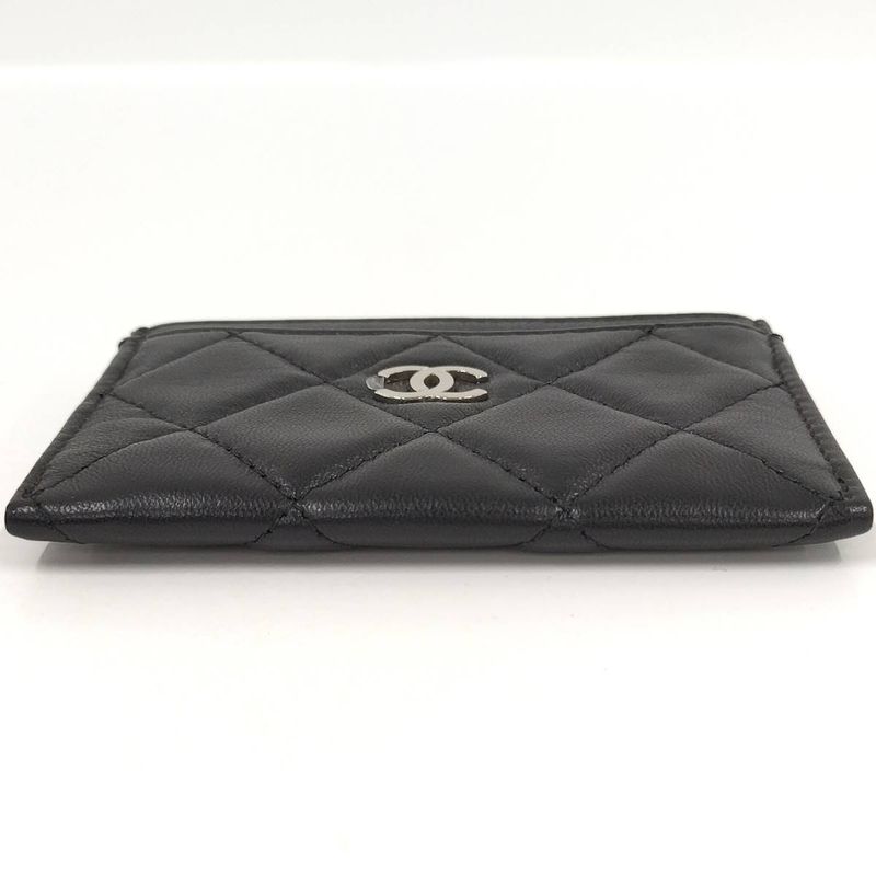 Chanel Classic Card Case Holder Quilted Leather Black Ap0213 — view 8