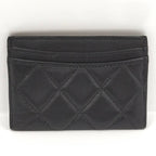 Chanel Classic Card Case Holder Quilted Leather Black Ap0213 — view 3