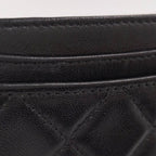 Chanel Classic Card Case Holder Quilted Leather Black Ap0213 — view 6