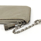 Louis Vuitton Pochette Cles Coin Case Taiga Leather Beige — view 5