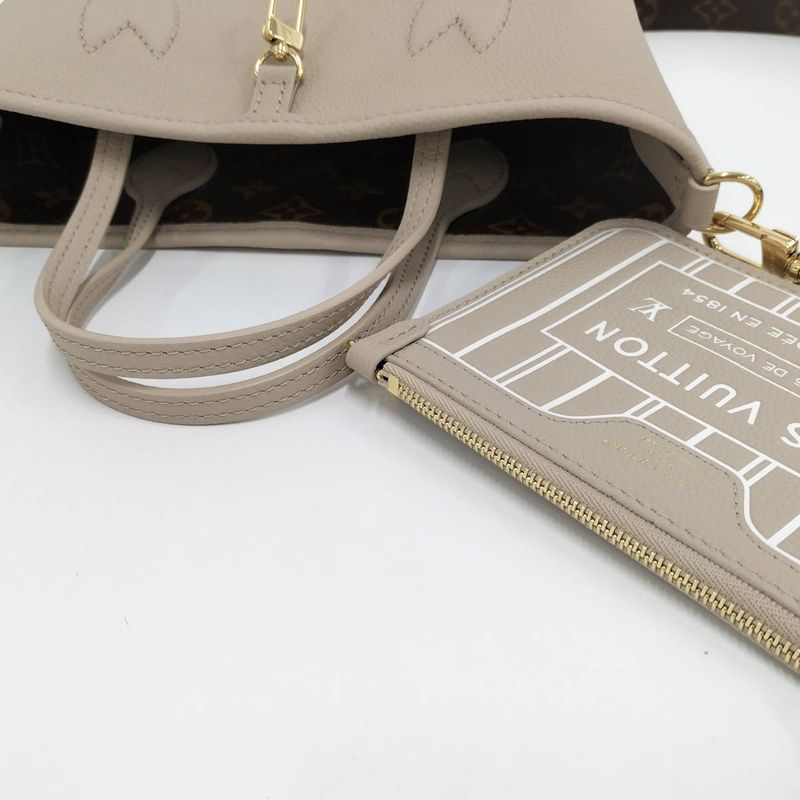Louis Vuitton Neverfull Inside Out BB Reversible 2-Way Tote Bag Monogram Grain — view 5
